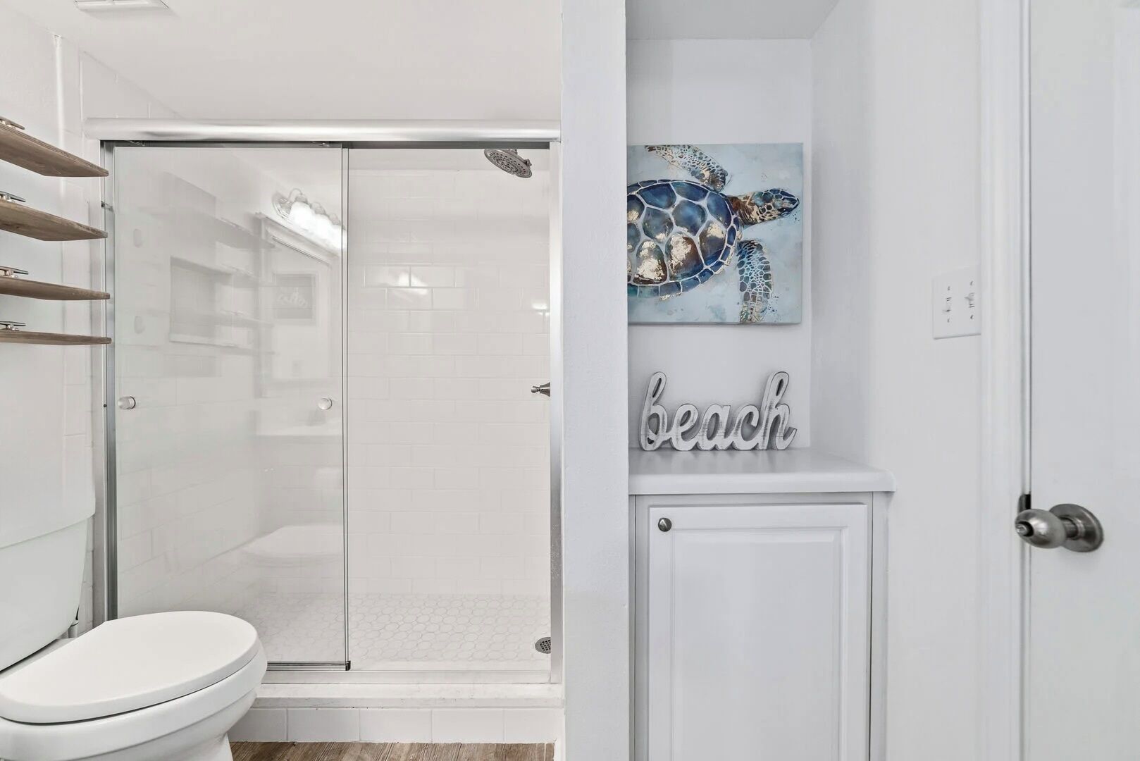 Second bathroom accessible from the second bedroom and hall