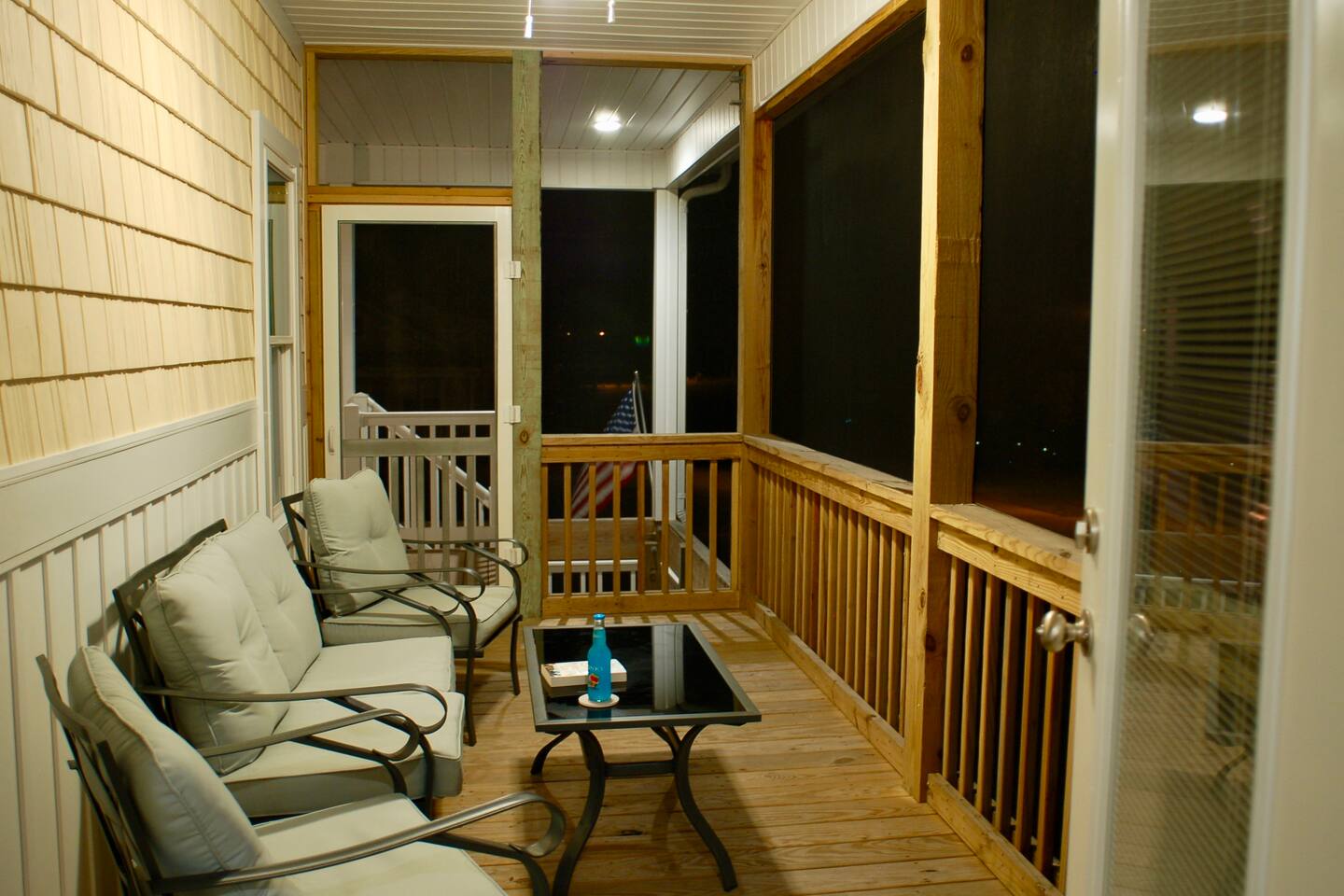 Enjoy the night and relax bug-free on the screened porch