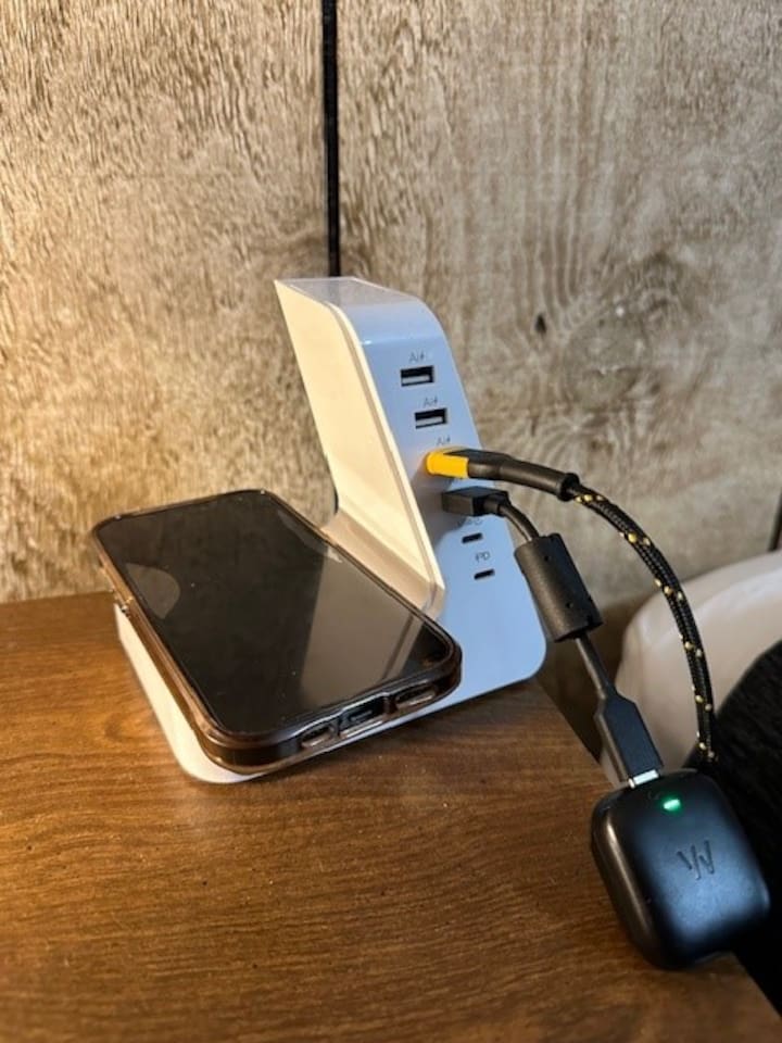 Charging station in each bedroom
