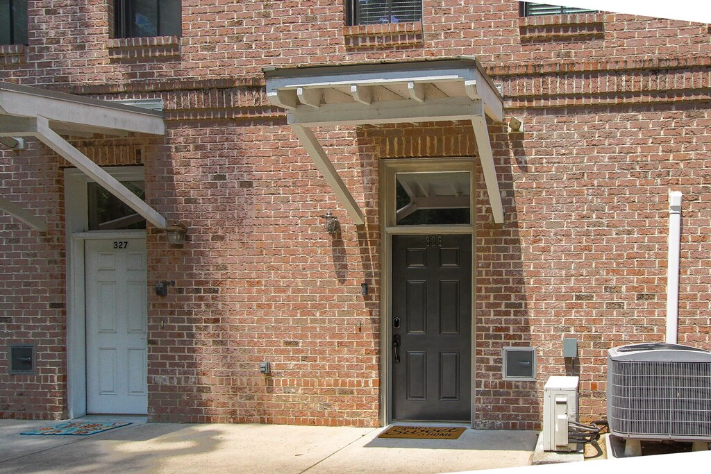 Entry way to the townhome on the back side of Corks Wine Bar