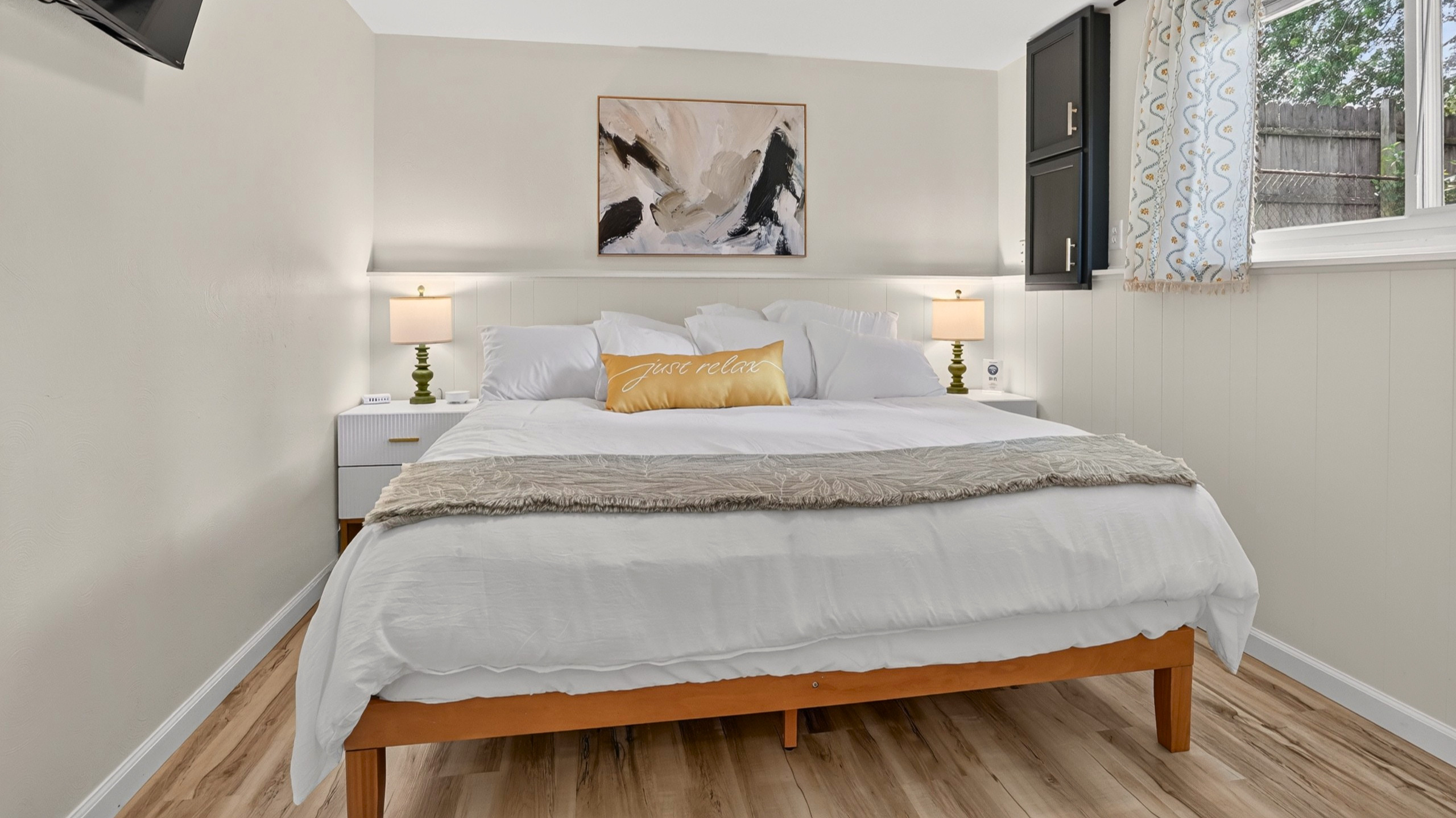Private lower-level king bedroom just steps from the family room.