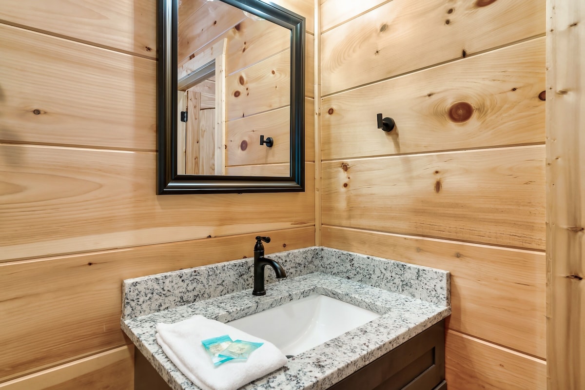 Half bath is located on main level.
