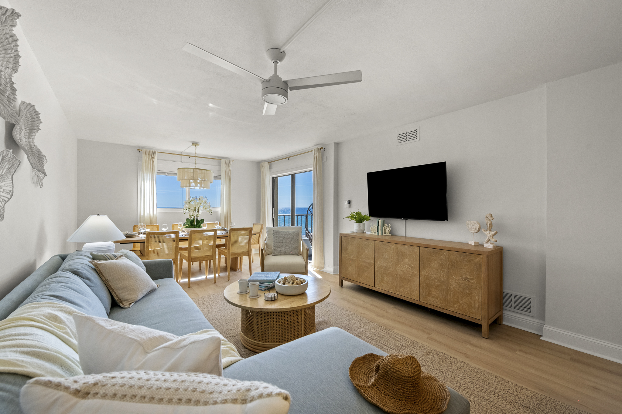 From morning coffee to movie nights, this open-concept living area invites you to unwind.