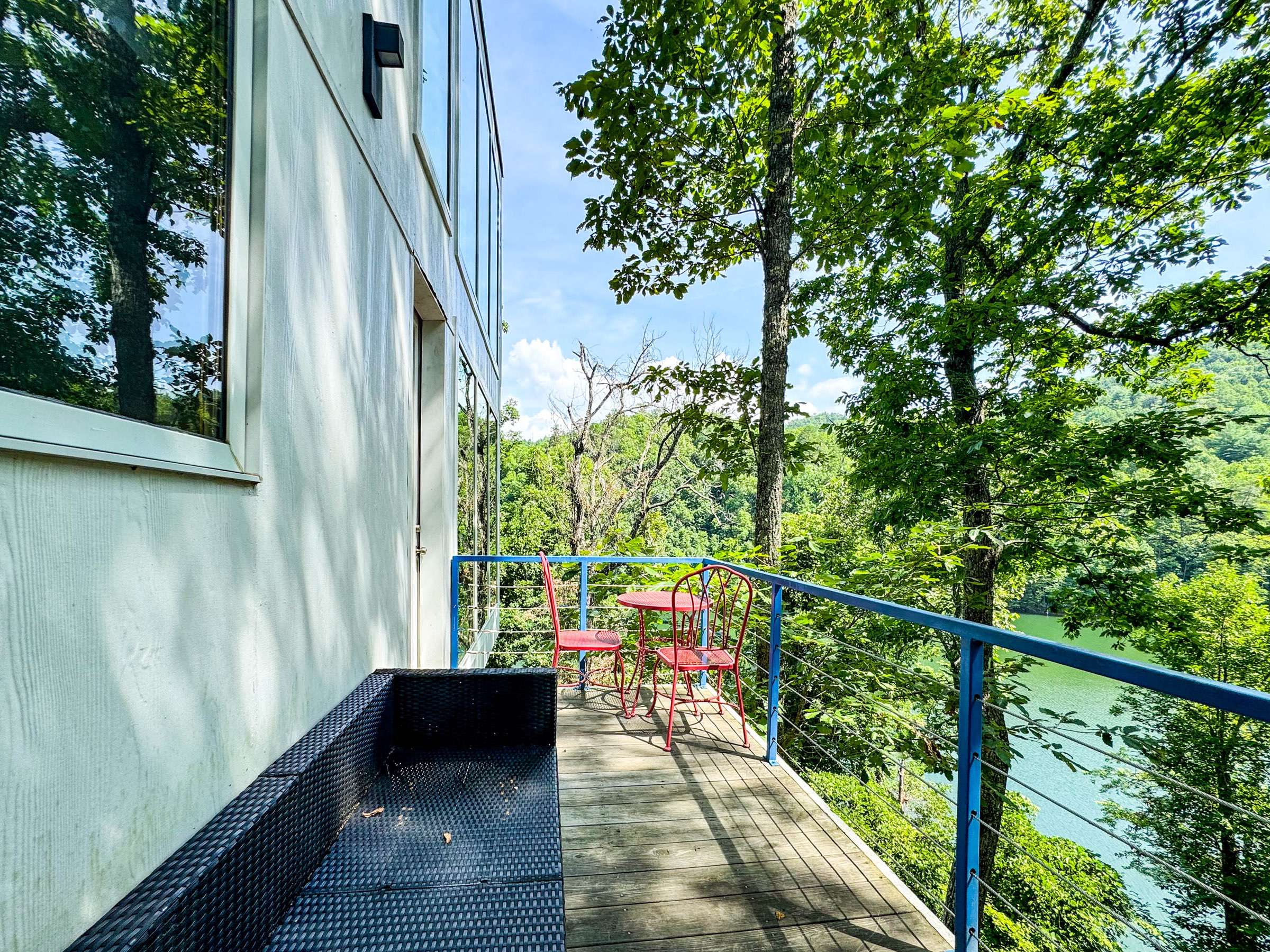 east facing balcony off the living room. 