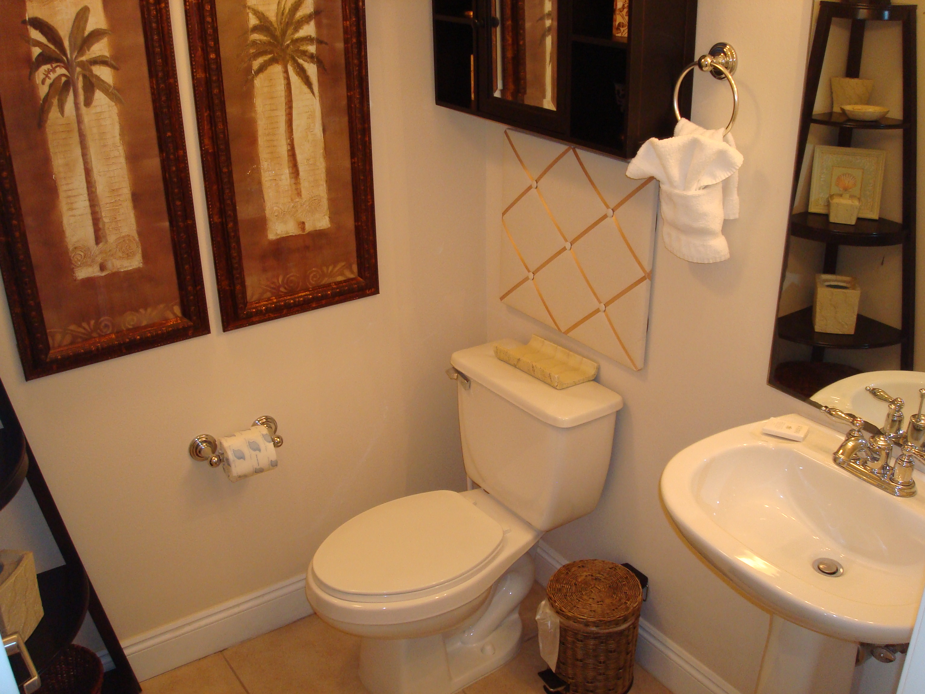 The half bath...the second of two ultra clean bathrooms
