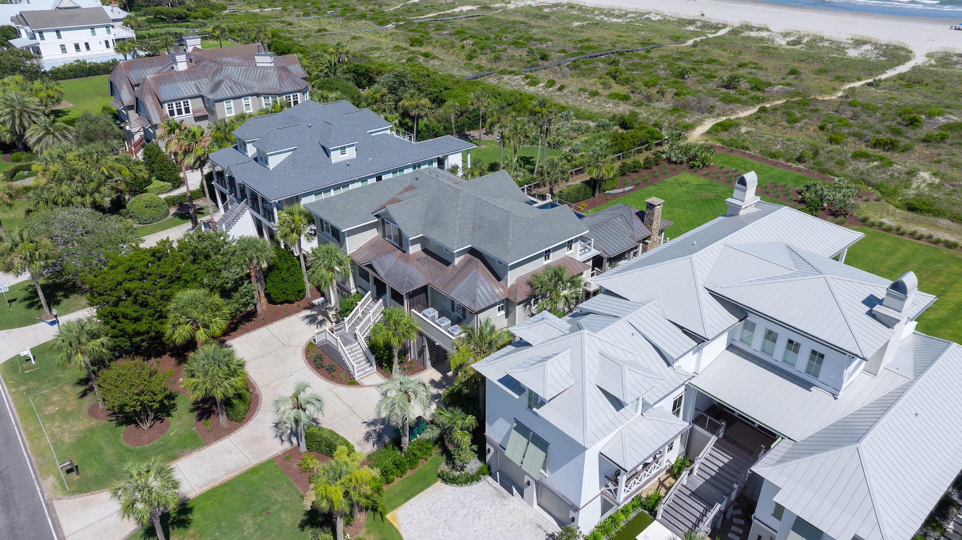 Aerial View | Beach Shelter | 3708 Palm Blvd | Isle of Palms, SC | IOP Escapes