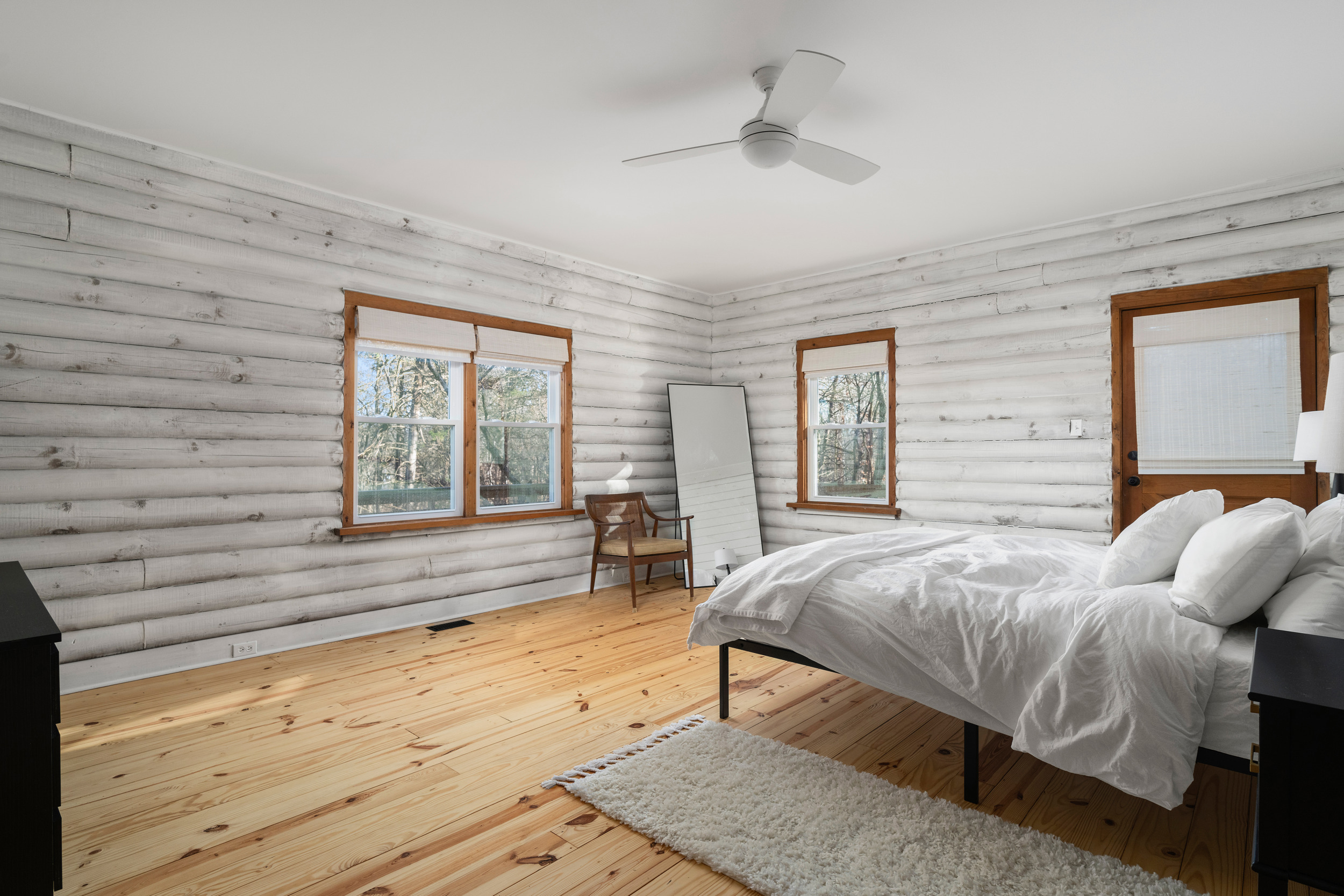 Bedroom 1: Bright and airy with serene views, perfect for a restful getaway!