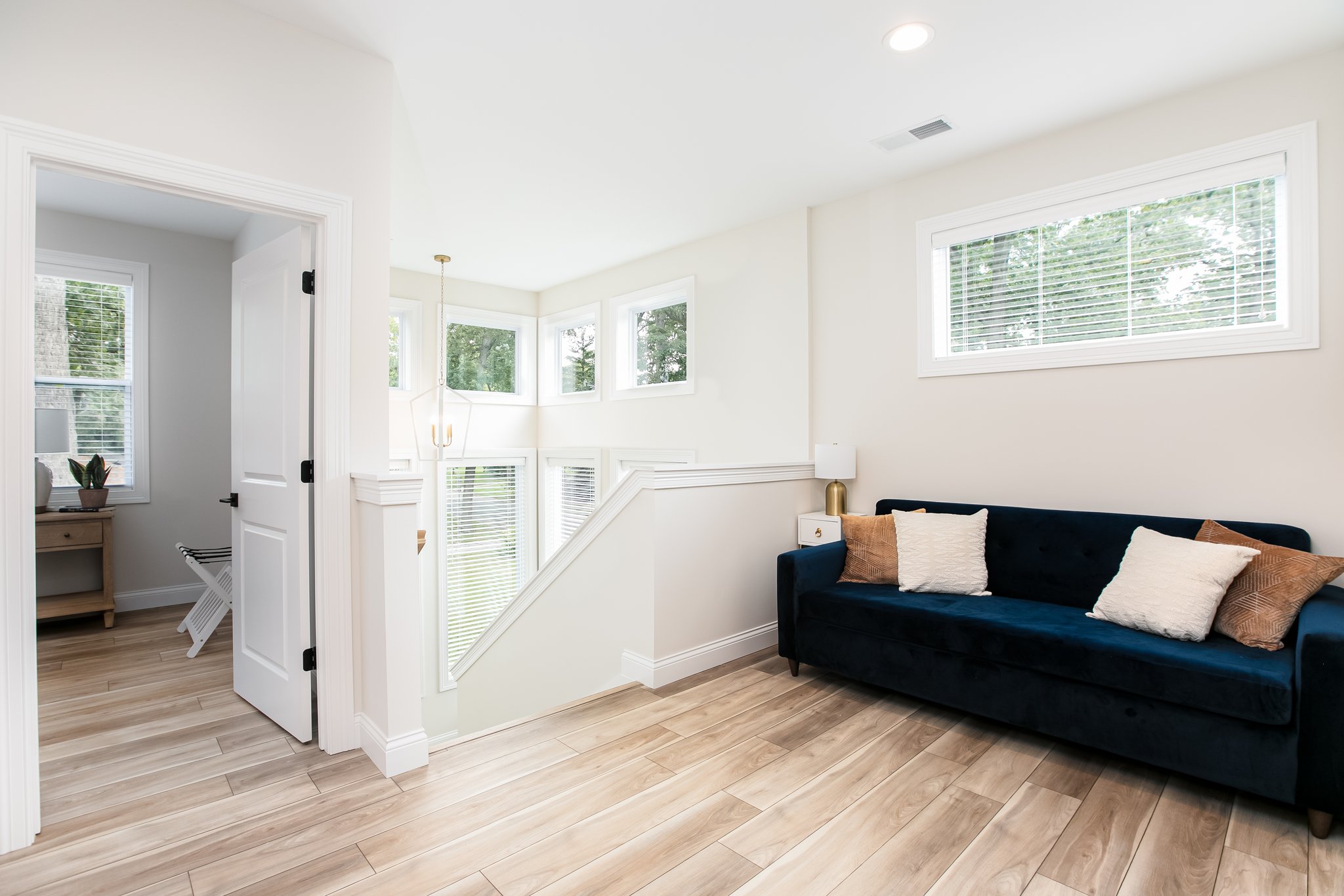 Upstairs Hallway with Pull out Couch