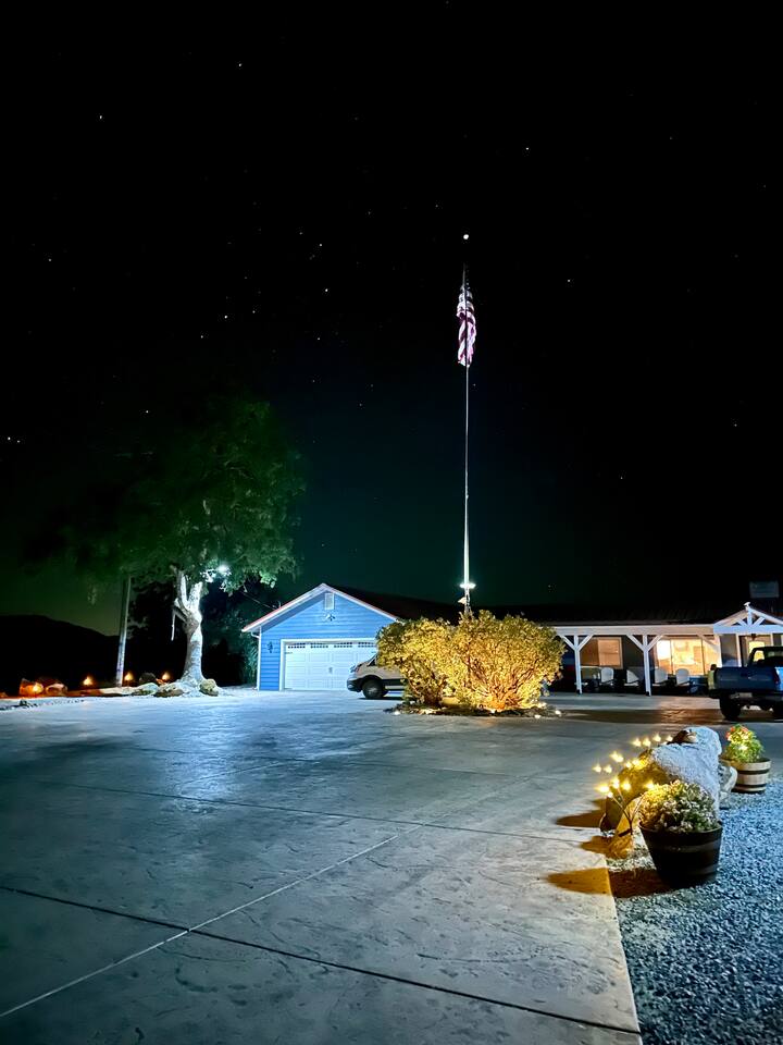 Front of the house (night time)