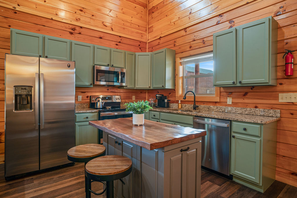 Open kitchen area for family gatherings
