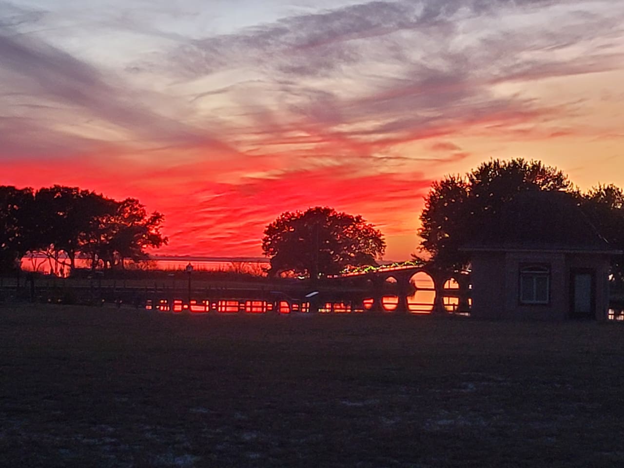 Corolla Park sunset just a short walk across the street.
