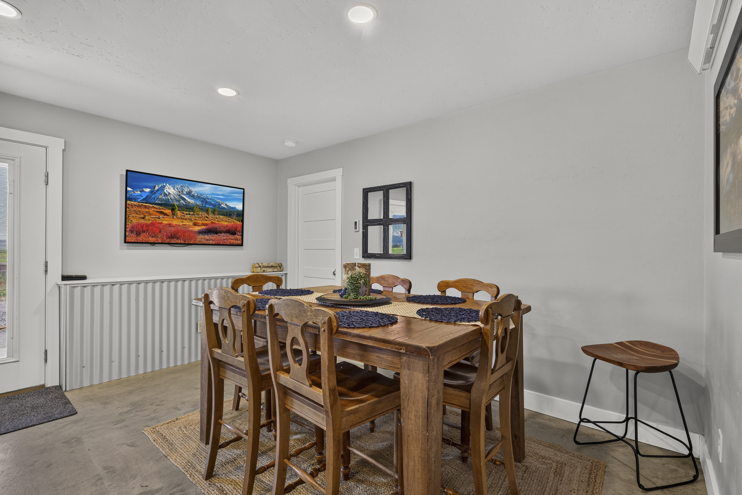 Dining table.