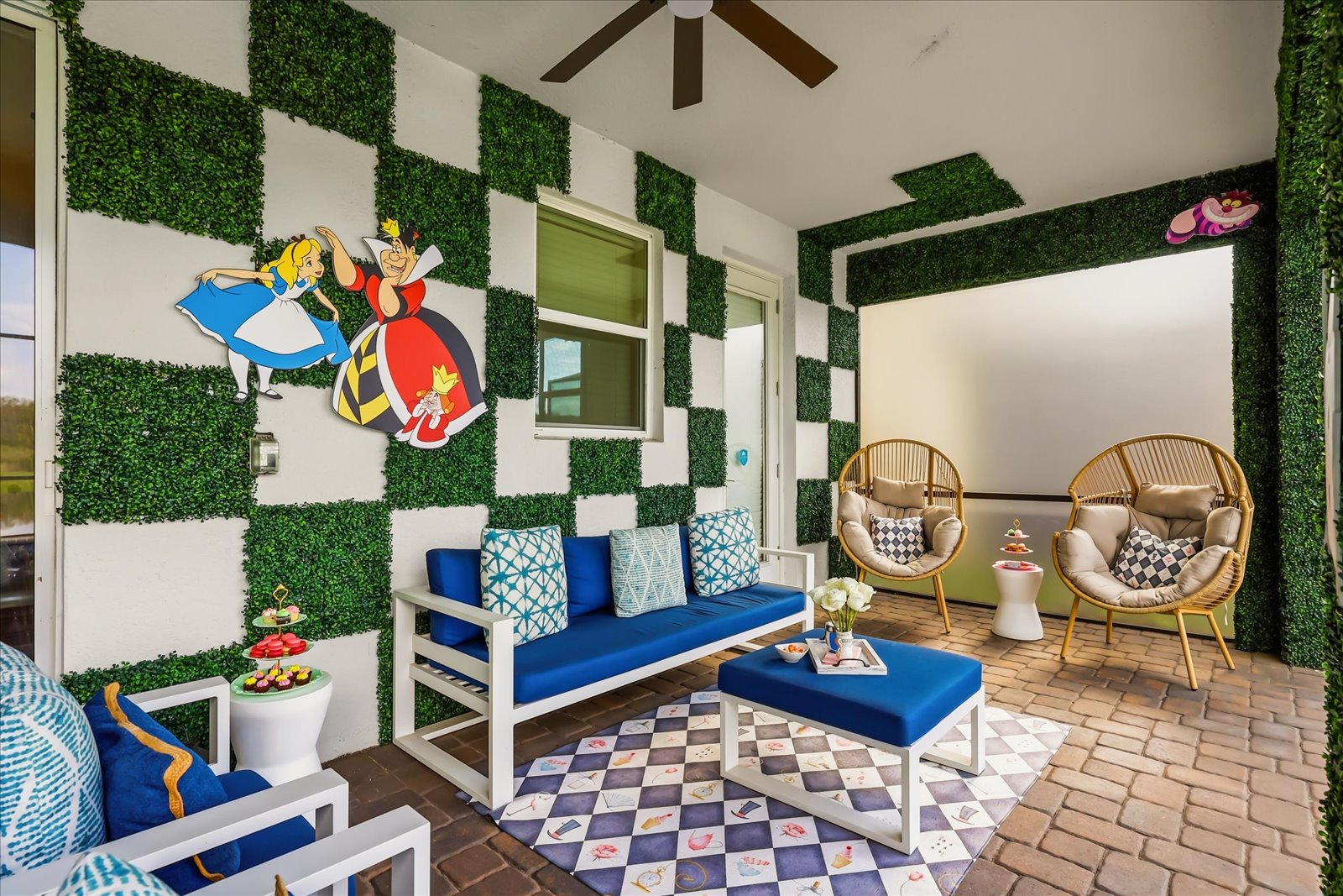 Alice in Wonderland patio