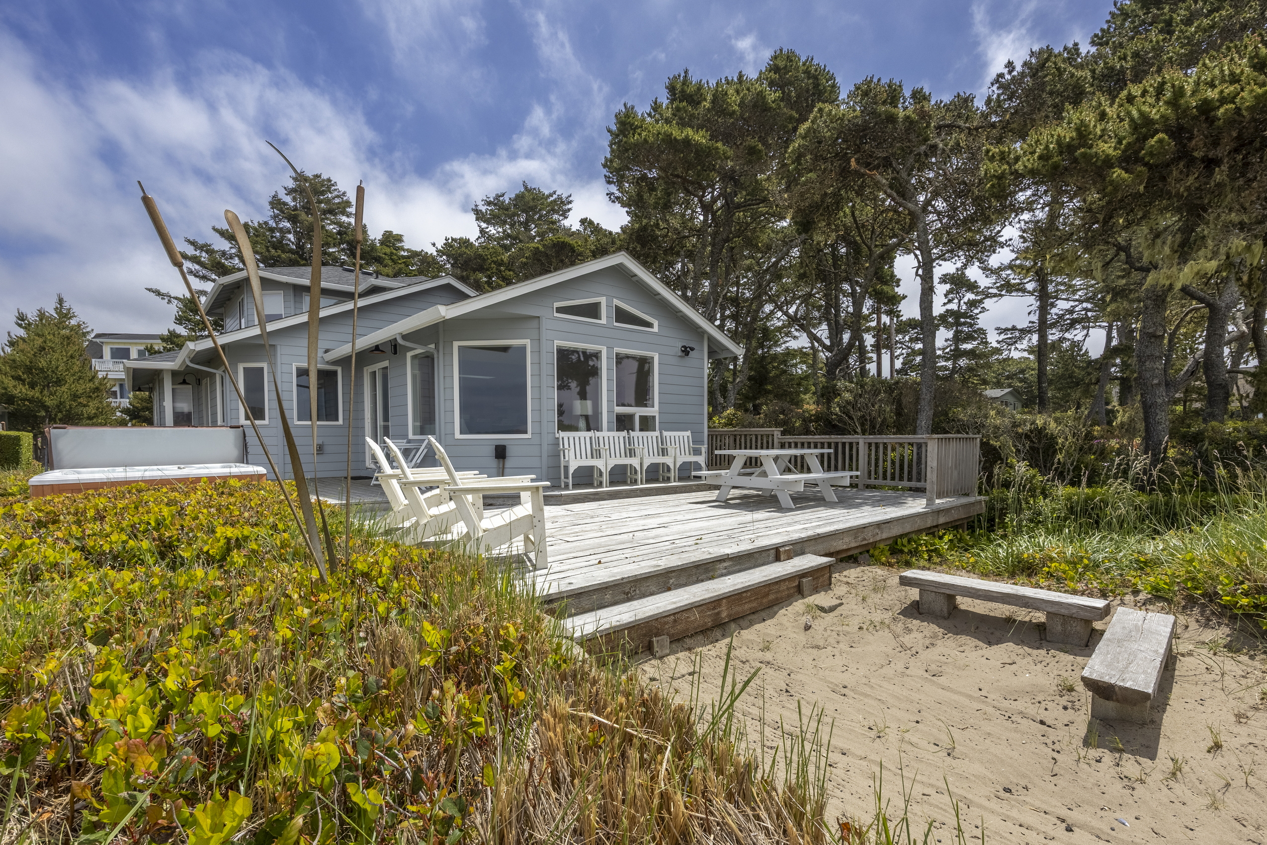 Life’s better at the beach, especially when it’s right outside your door.