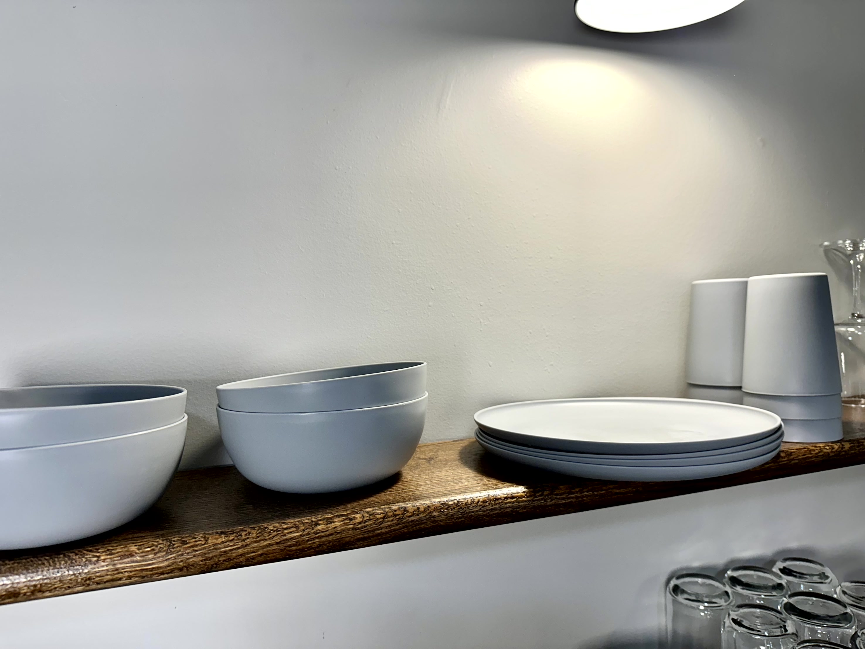 Plastic bowls and cups, if preferred