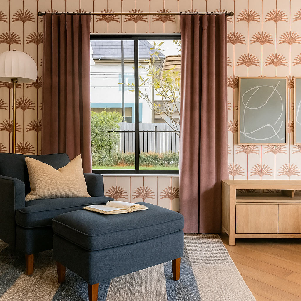 AI Generated Mock up of Bedroom 1, Main floor primary