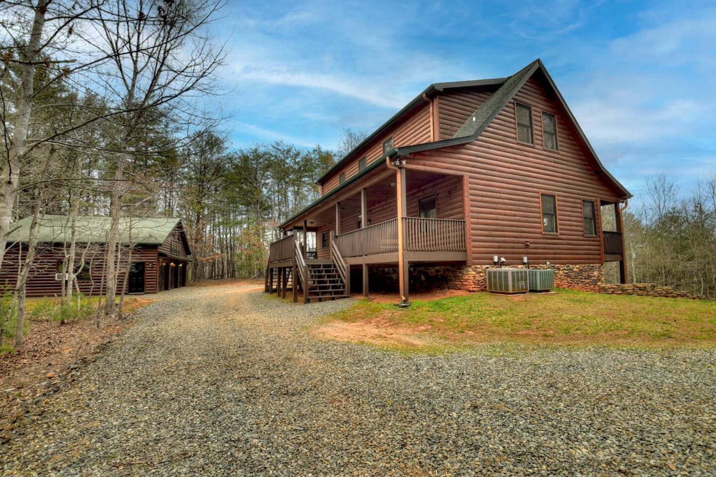 Capture the exterior photo of the house from the driveway