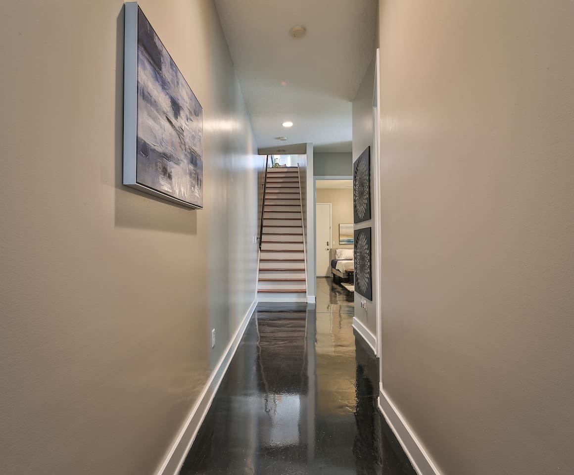 Walking in to the Urban Perch.  Welcome home!