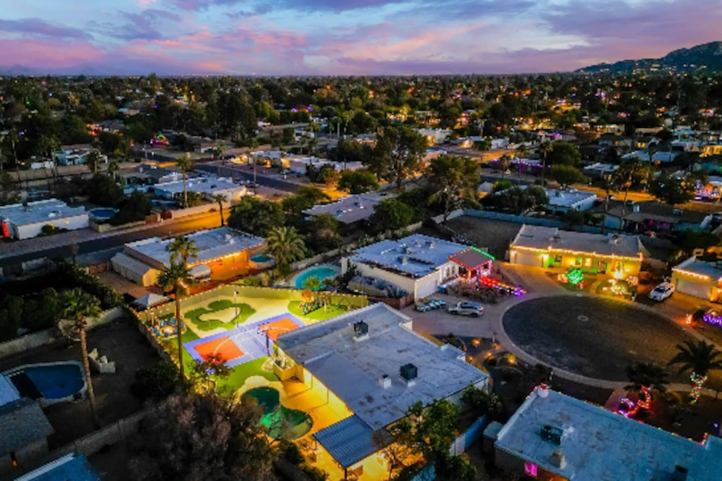 Tucked into a quiet Scottsdale street, but the backyard tells a completely different story.