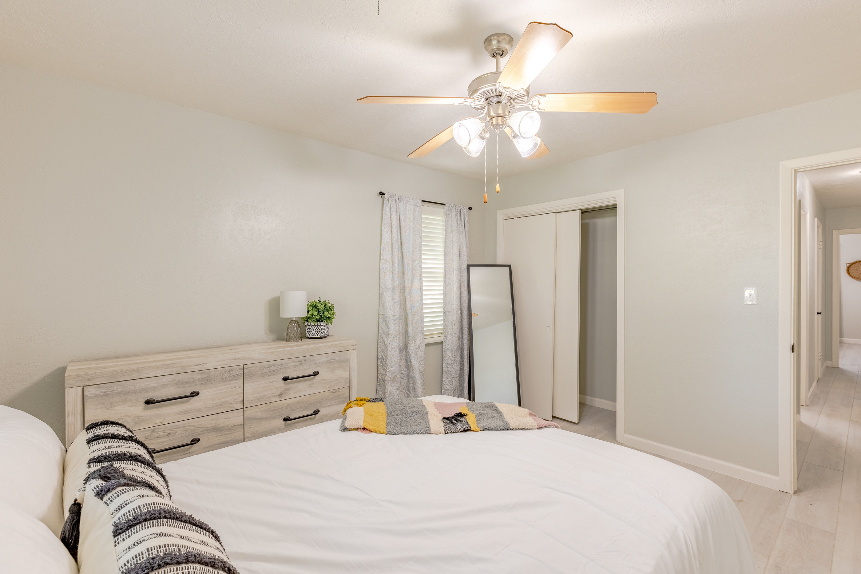 Inviting queen bedroom—perfect for friends, family, or extra guests.