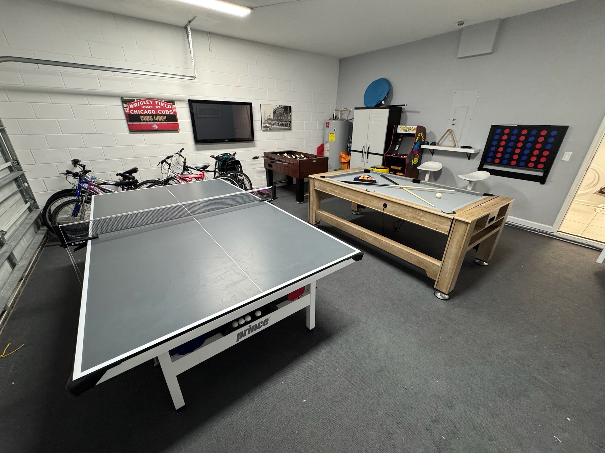 Fully stocked games room