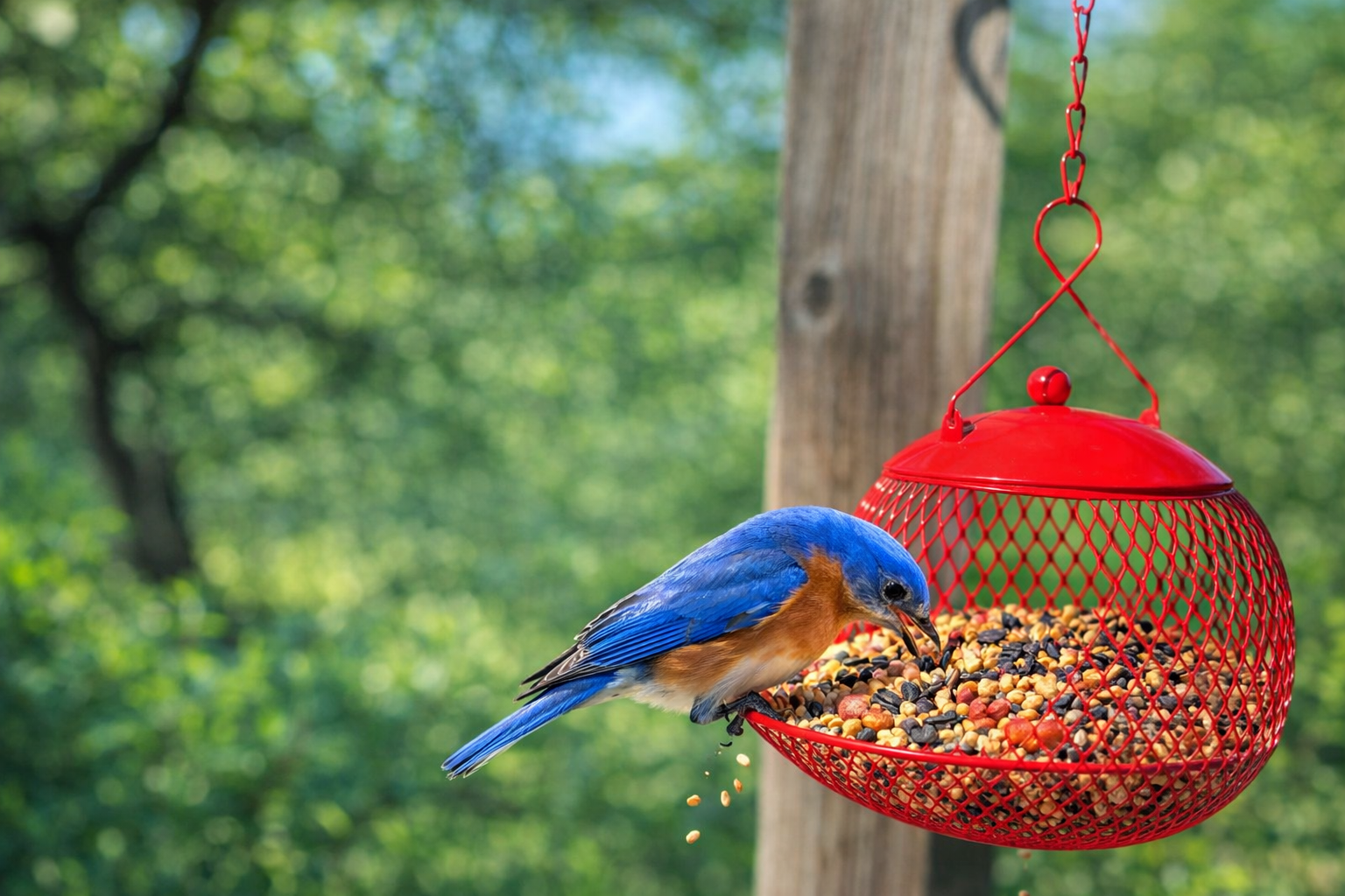 watch bird from the patio