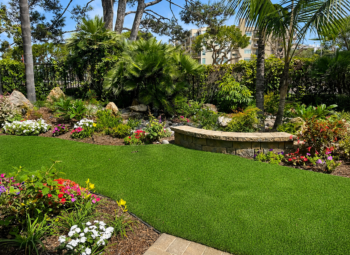 Comfortable outdoor space for relaxing