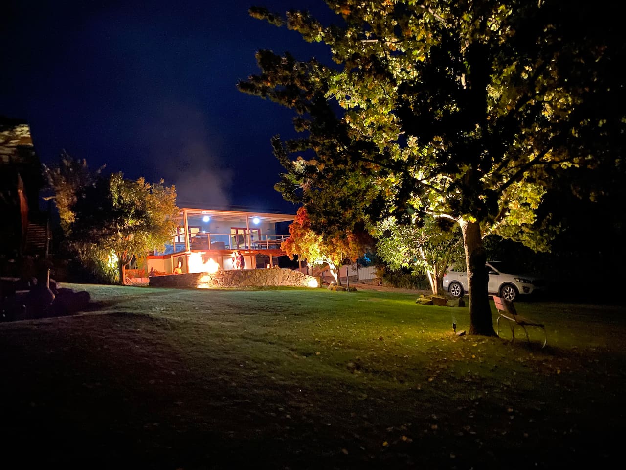Mood illuminations for a relaxing summer's evening outside 