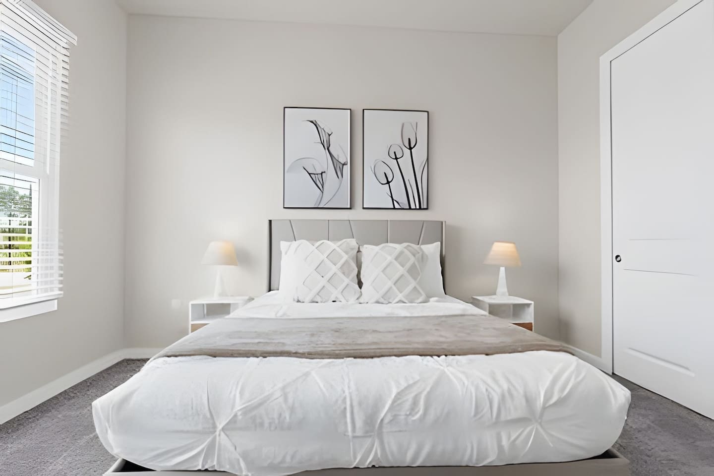 Experience a peaceful night’s sleep in a beautifully appointed bedroom with soft, fresh linens.