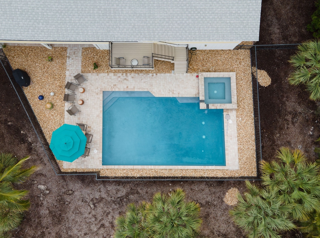 Pool Overhead View