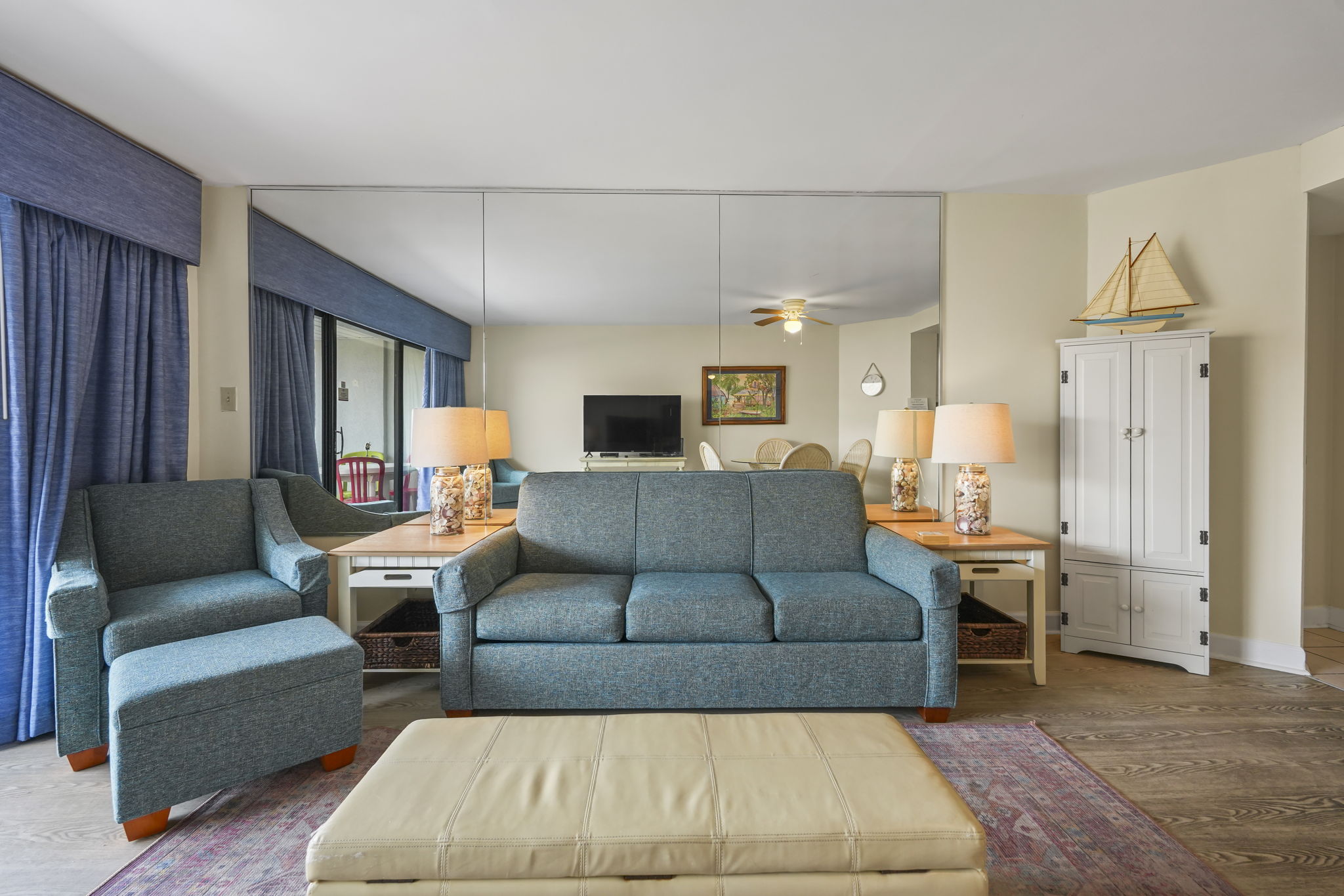 Living Room with Queen Sleeper Sofa