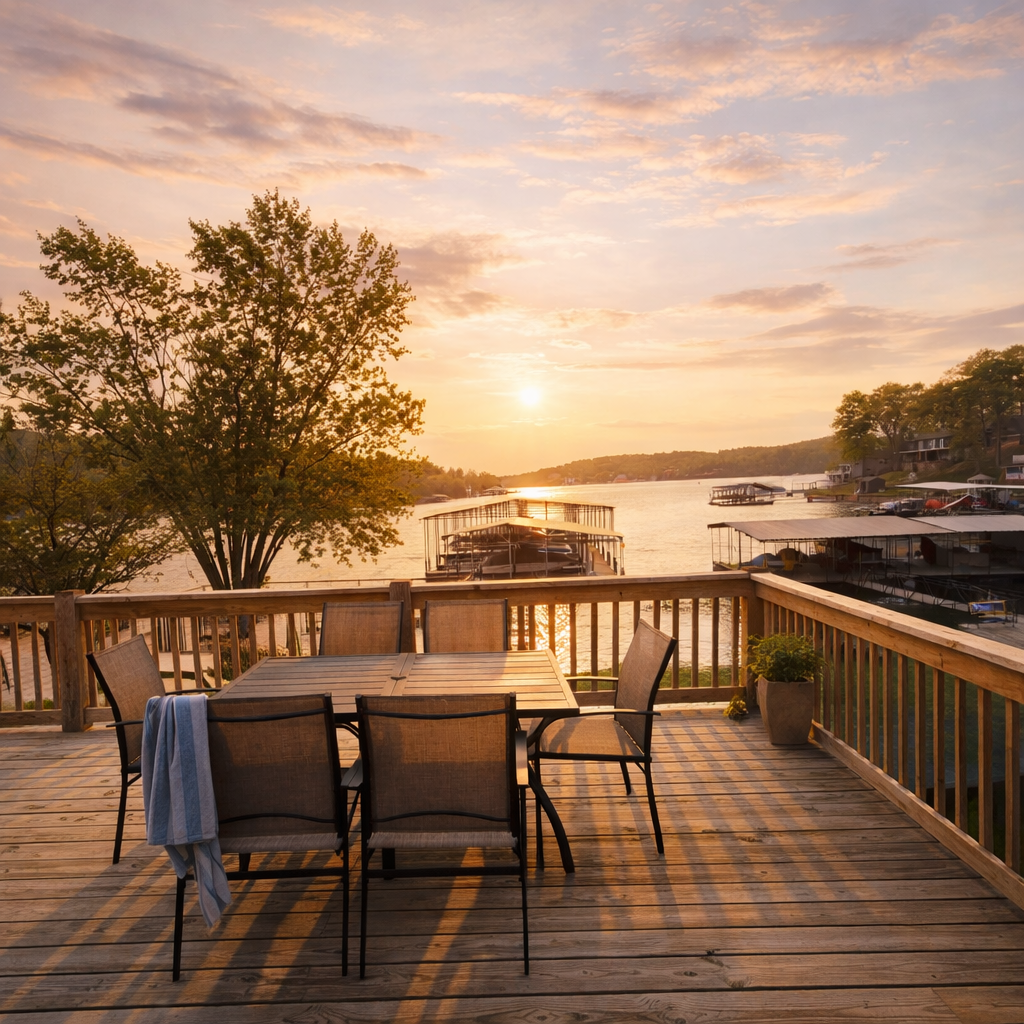 Beautiful views from the deck