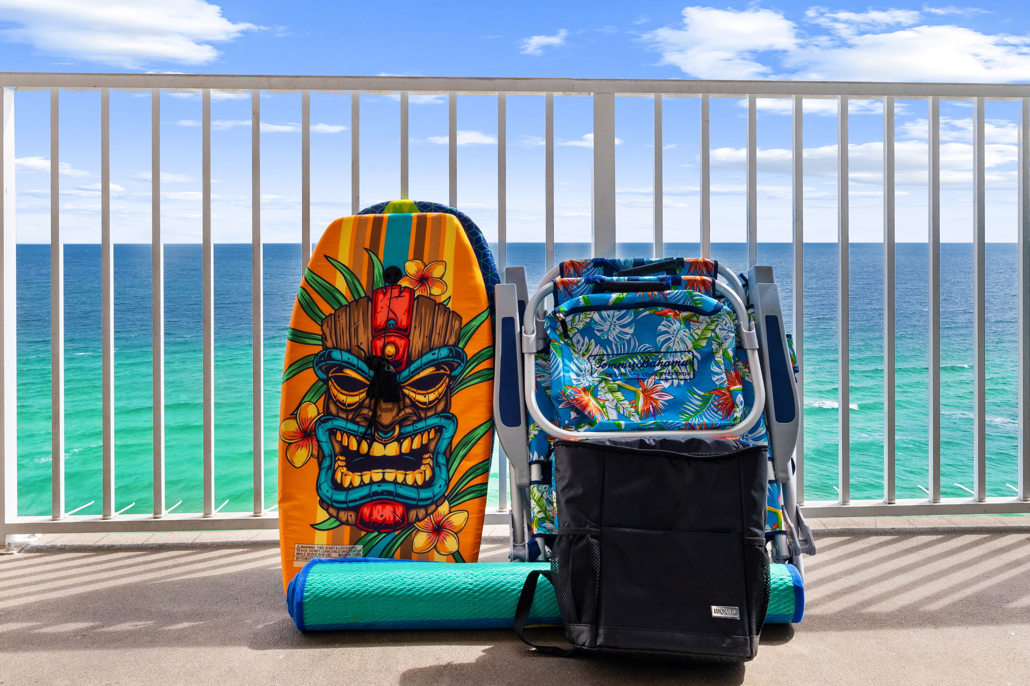 Beach Chairs & Umbrella | Boogie Boards | Pool & Beach Toys | Cooler BackPack