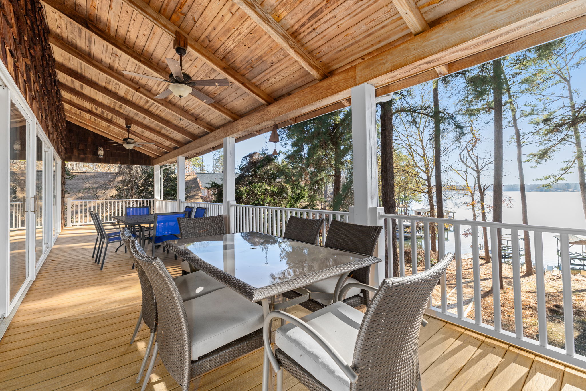 Enjoy games, meals and relaxing on the LARGE porch!
