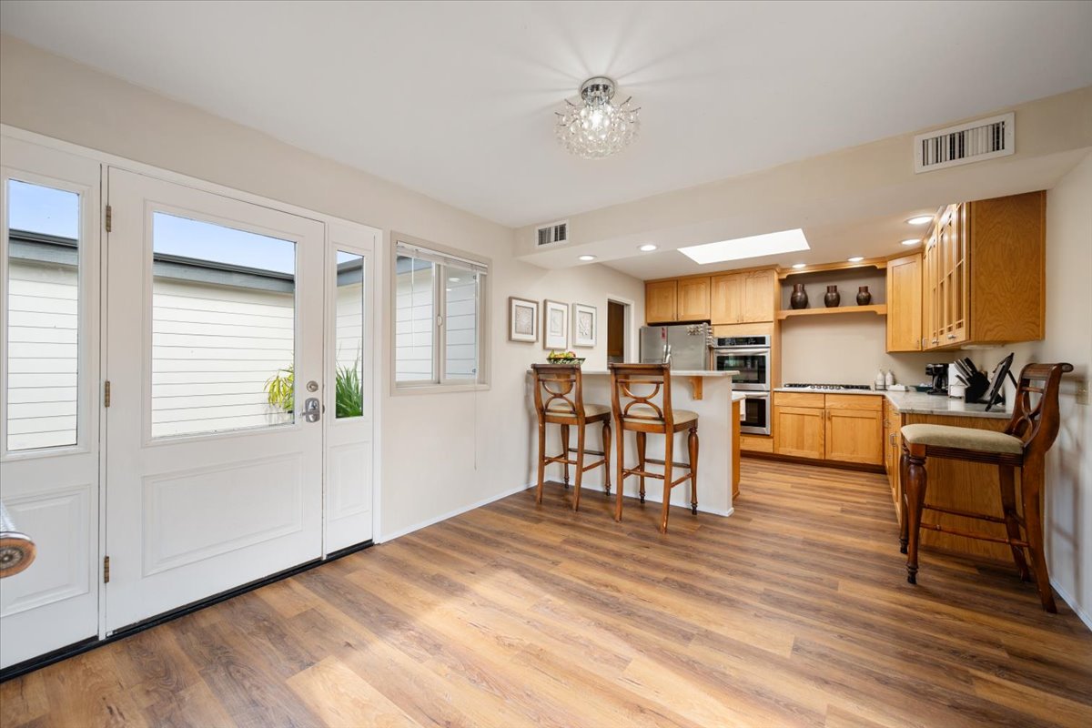 Kitchen and entry 