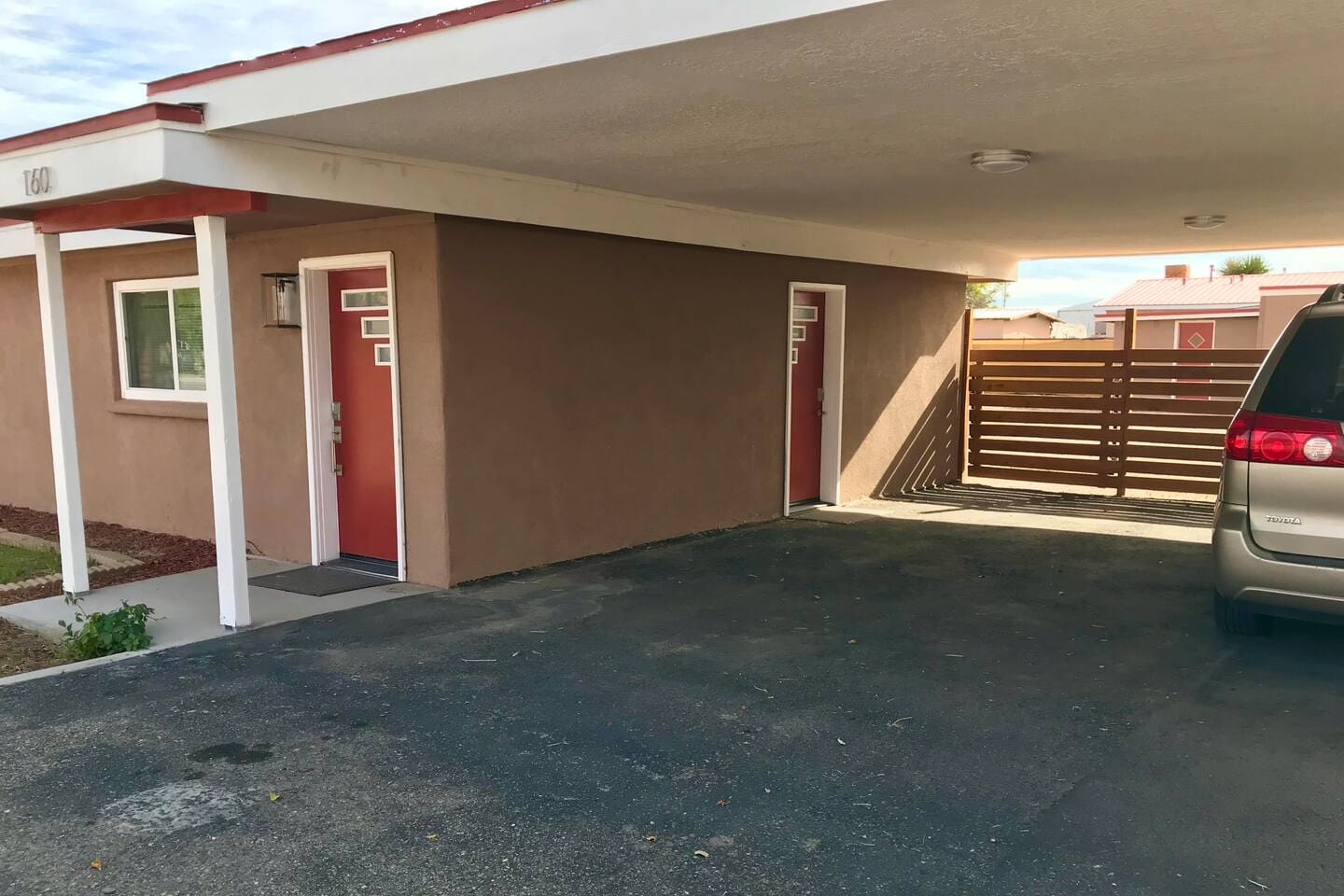 Plenty of parking here in the carport, on the street, or in the side yard. 