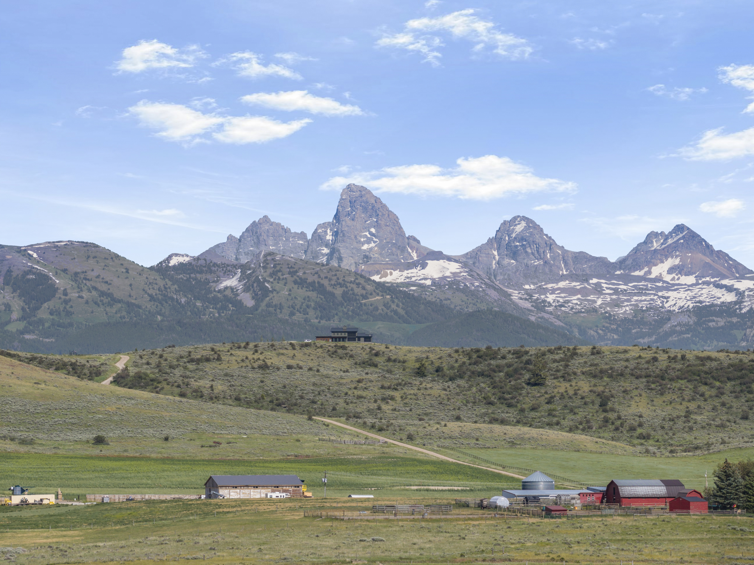 View of the Teton Mountain Range.
