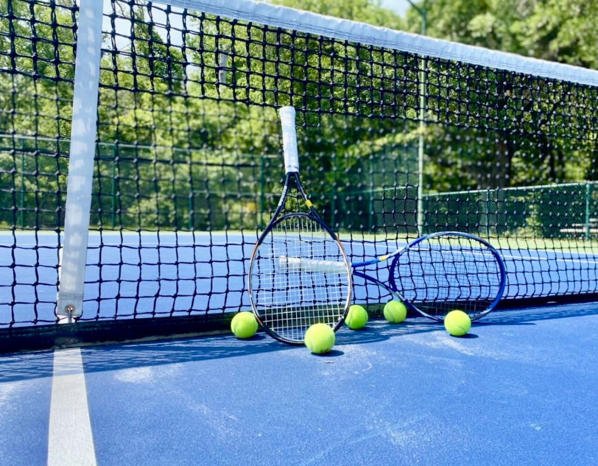 Resort tennis courts