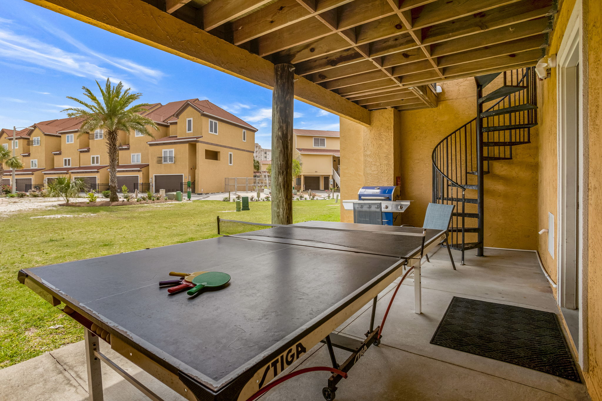 Patio with Ping Pong and Gas Grill