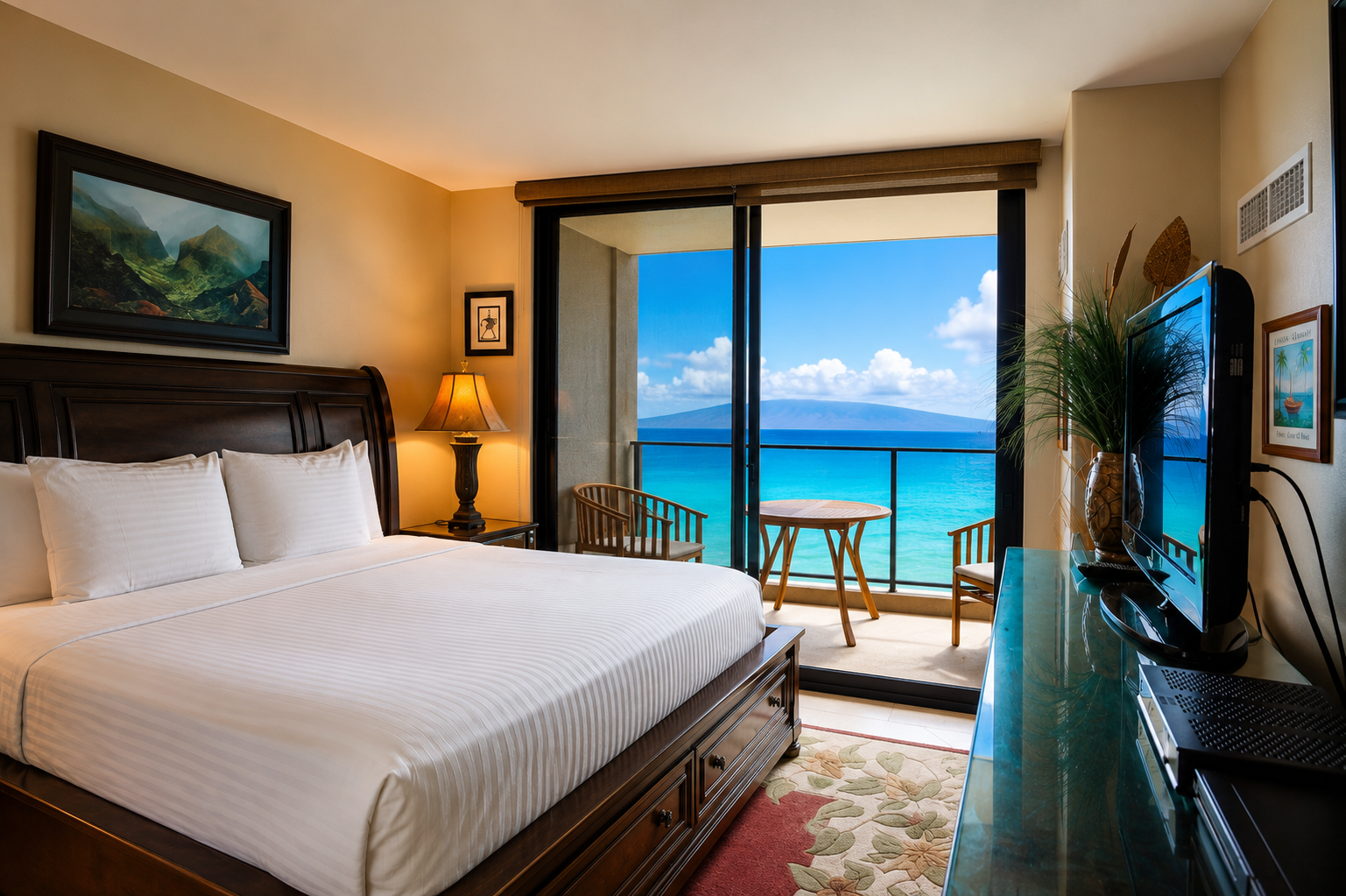 Wake up each morning to the stunning Pacific views