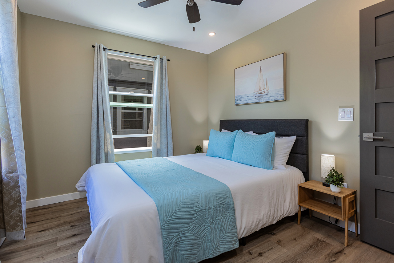All Furniture New in 2025: Queen Bed, AC and Plush Linens
