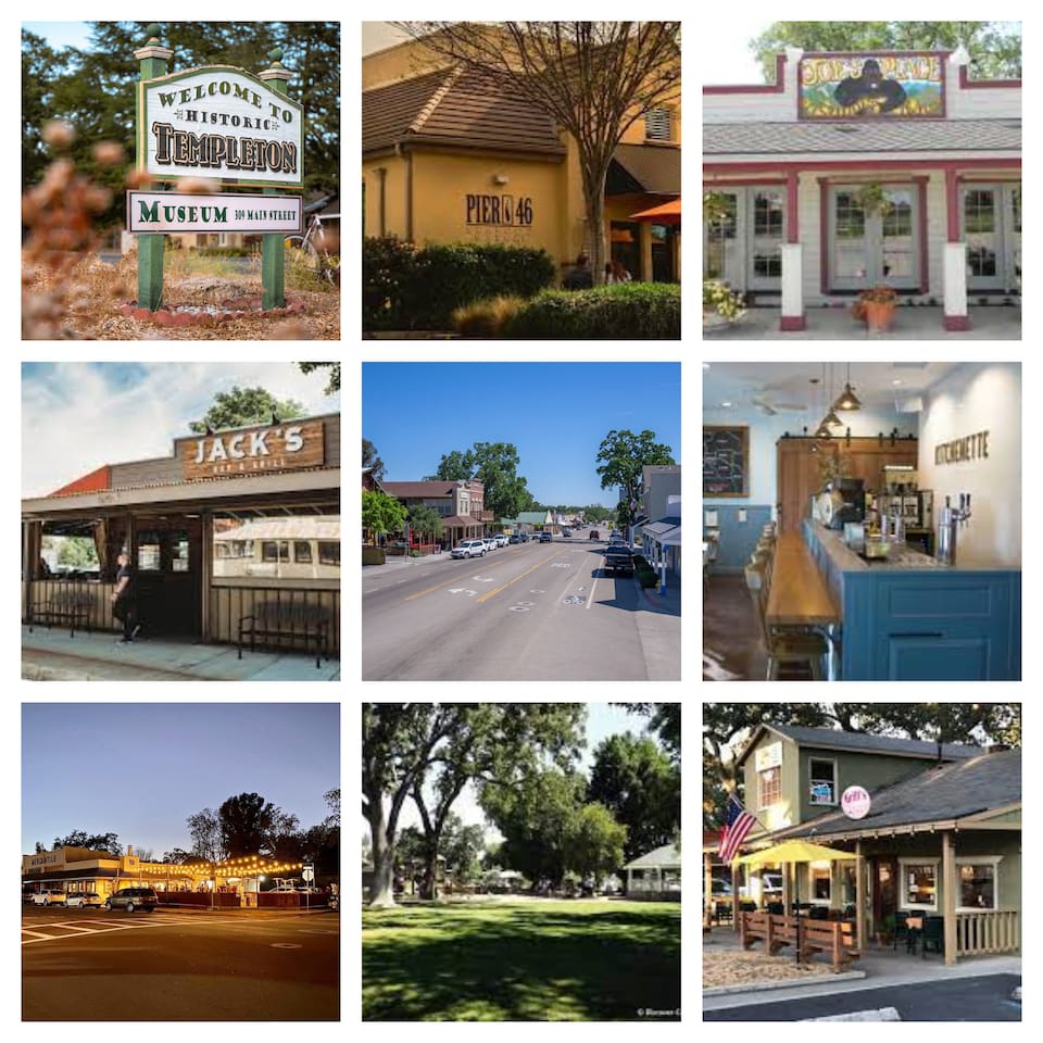 The tiny house is within walking distance to historical downtown Templeton where you'll find restaurants, shops, wine tasting and more! 