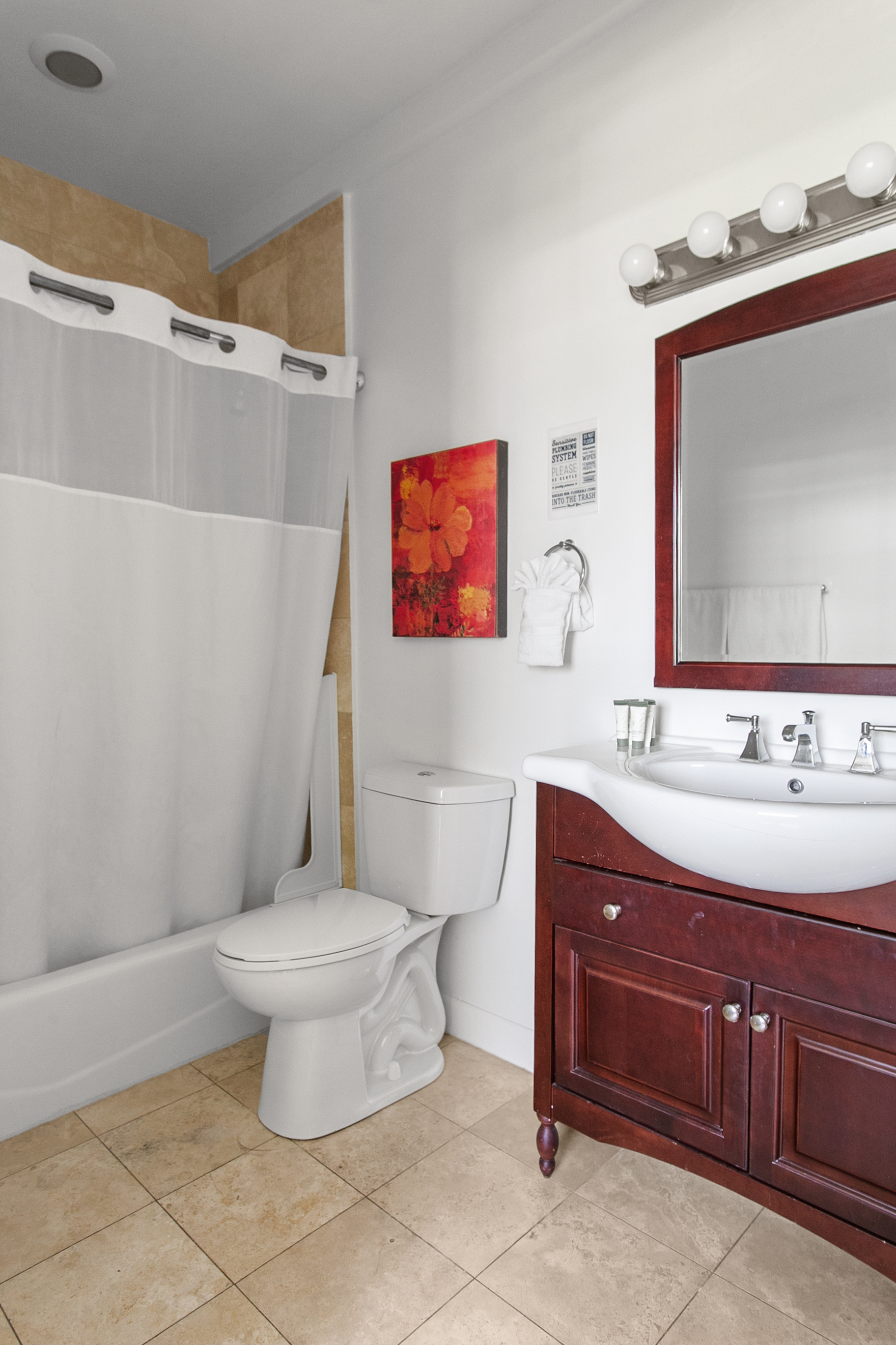 Guest Suite en-suite bath with tub