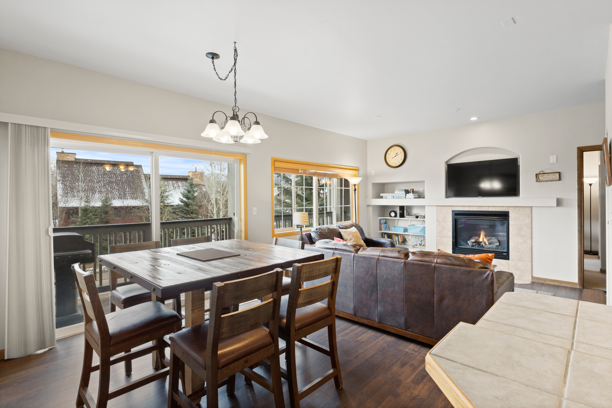 Dining Room with Balcony Access