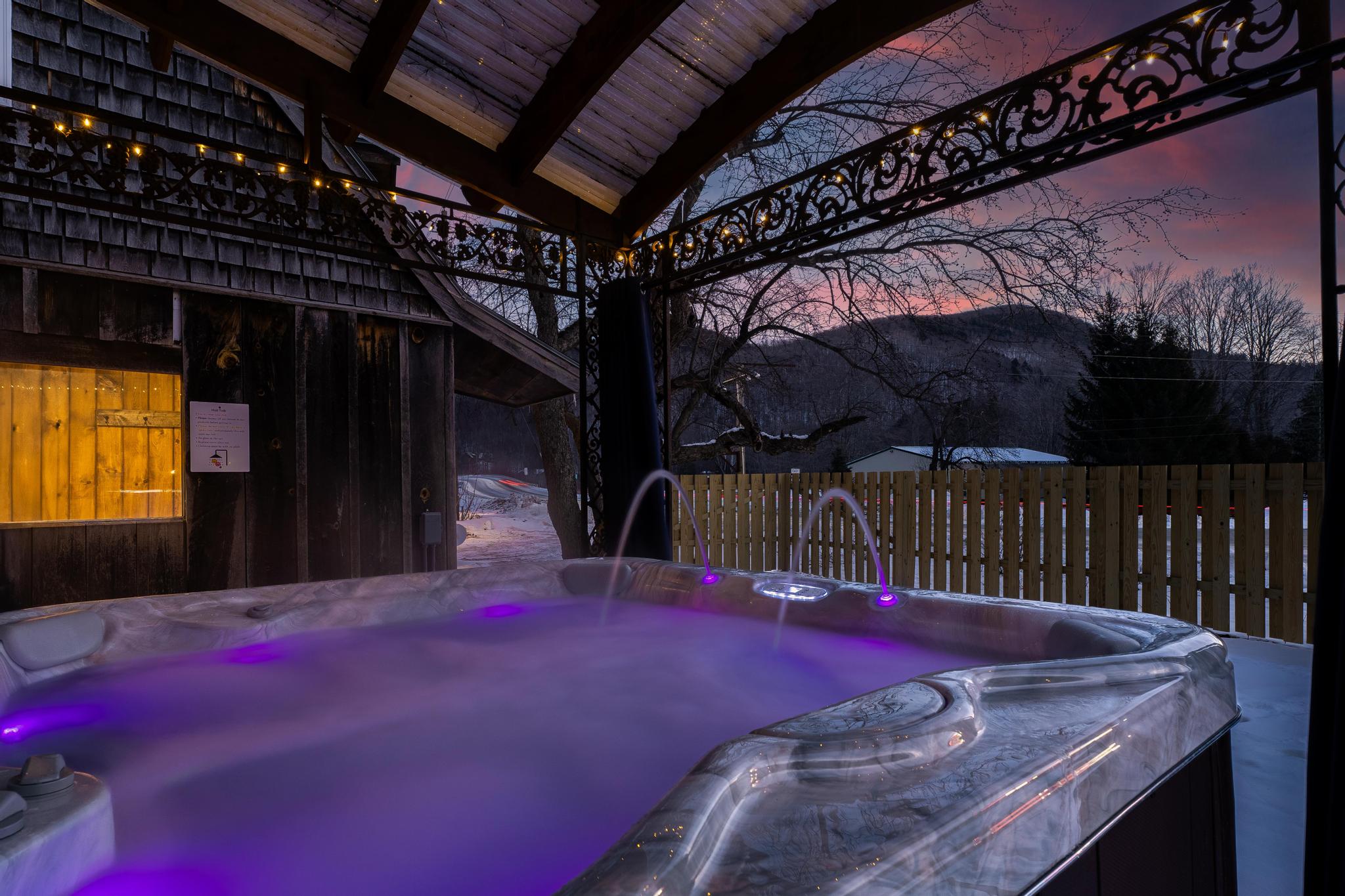 Soak after a long day of hiking or skiing!