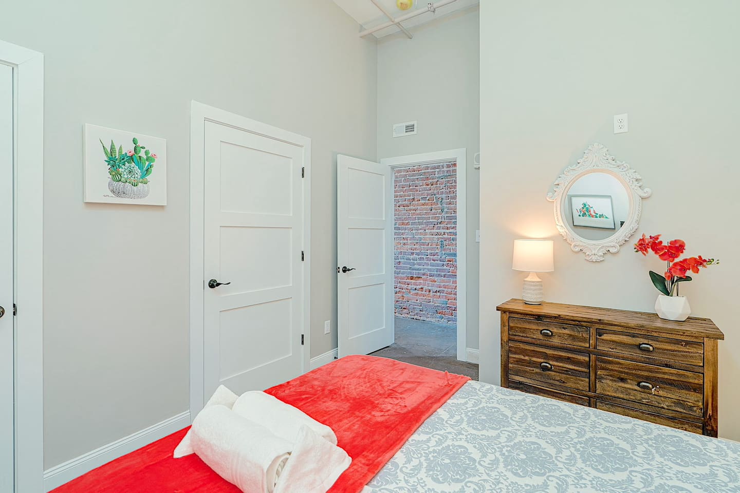 Dresser and Double Closet