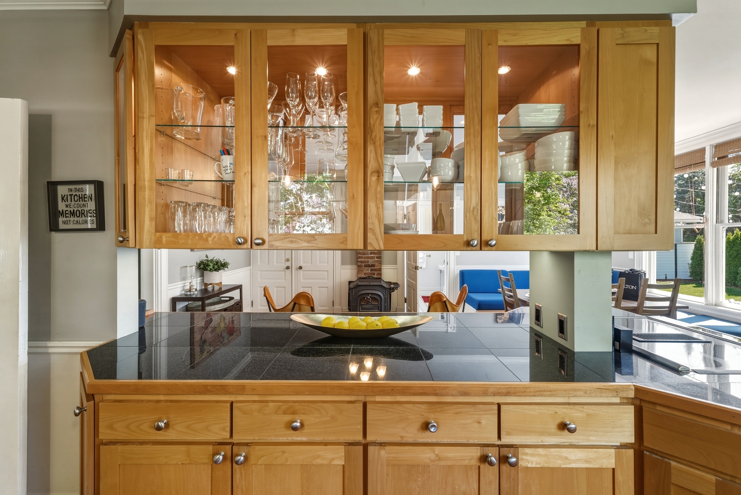Incredibly well-equipped kitchen, thoughtfully set up for cooking meals meant to be shared.
