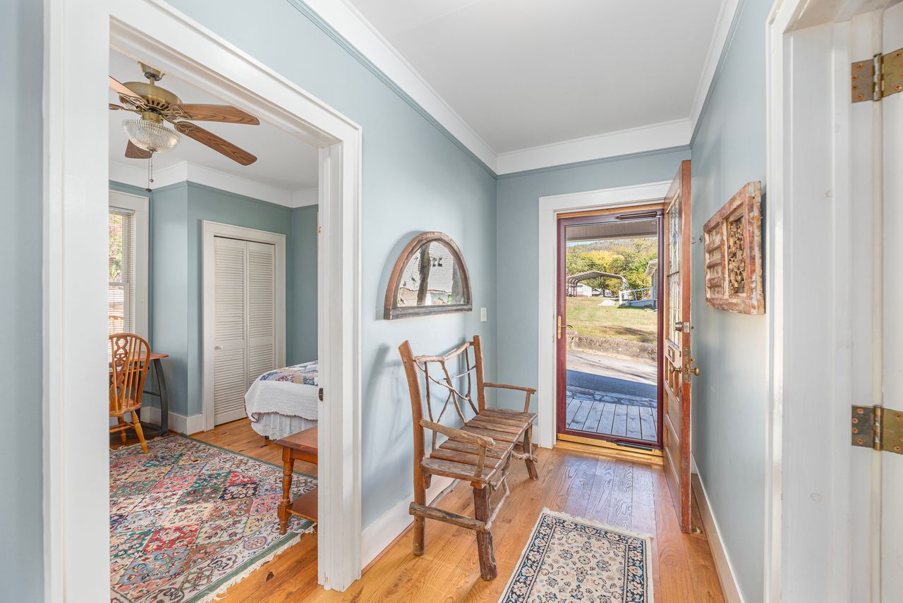Enter the house into a light and airy foyer.