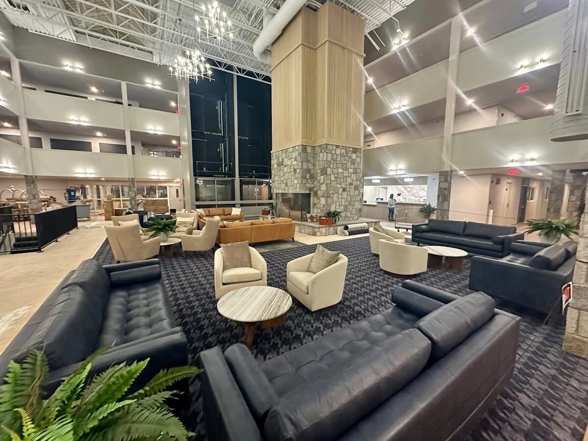 Lots of seating in our newly remodeled lobby