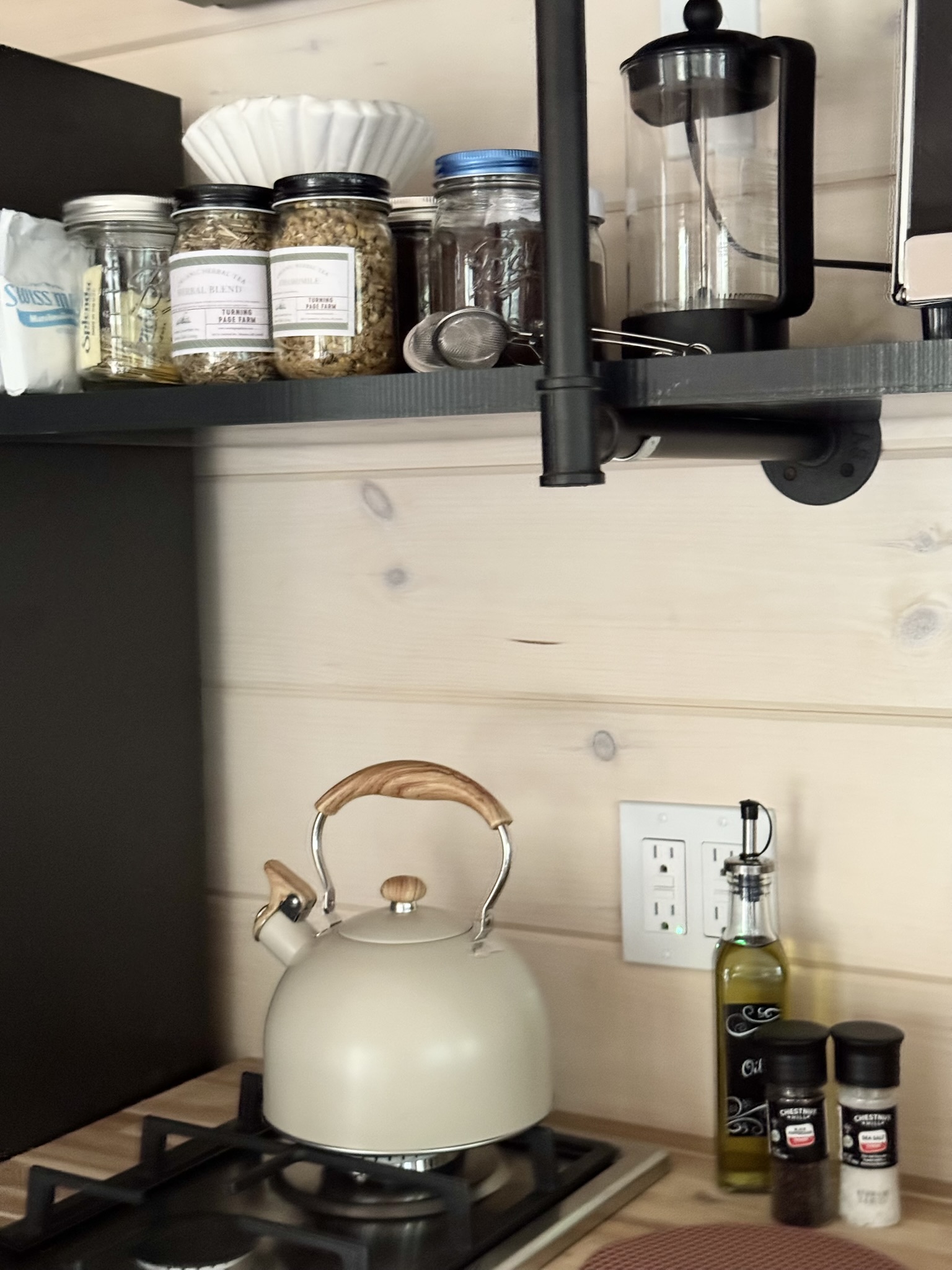 Teas and coffee selection